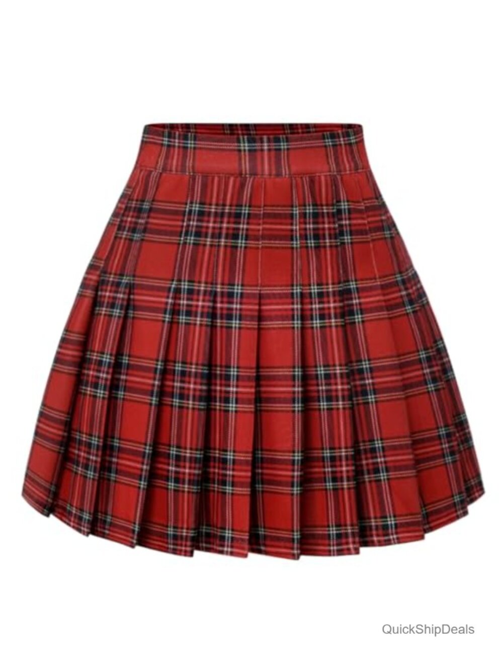 Pleated Mini Skater Skirt High Waist A-Line Tennis Skirt
